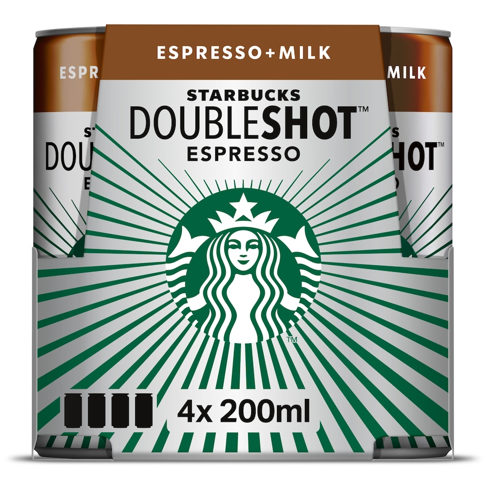 image 1 of Starbucks Doubleshot Espresso 4 x 200ml