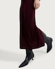 image 2 of F&F Textured Midi Co-ord Pencil Skirt in Burgundy