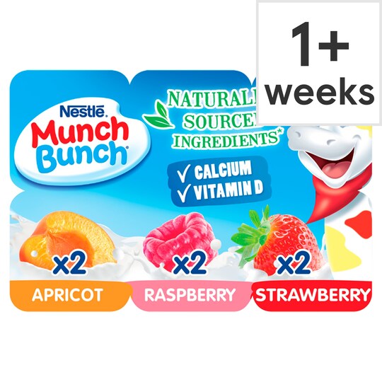 Munch Bunch Fruit Fromage Frais 6X42g