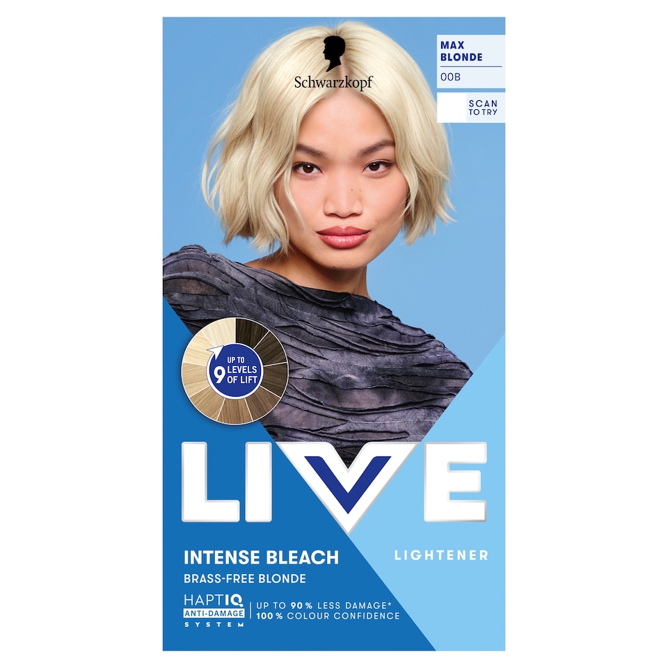 image 1 of Schwarzkopf LIVE Intense Bleach 00B Max Blonde Hair Lightener