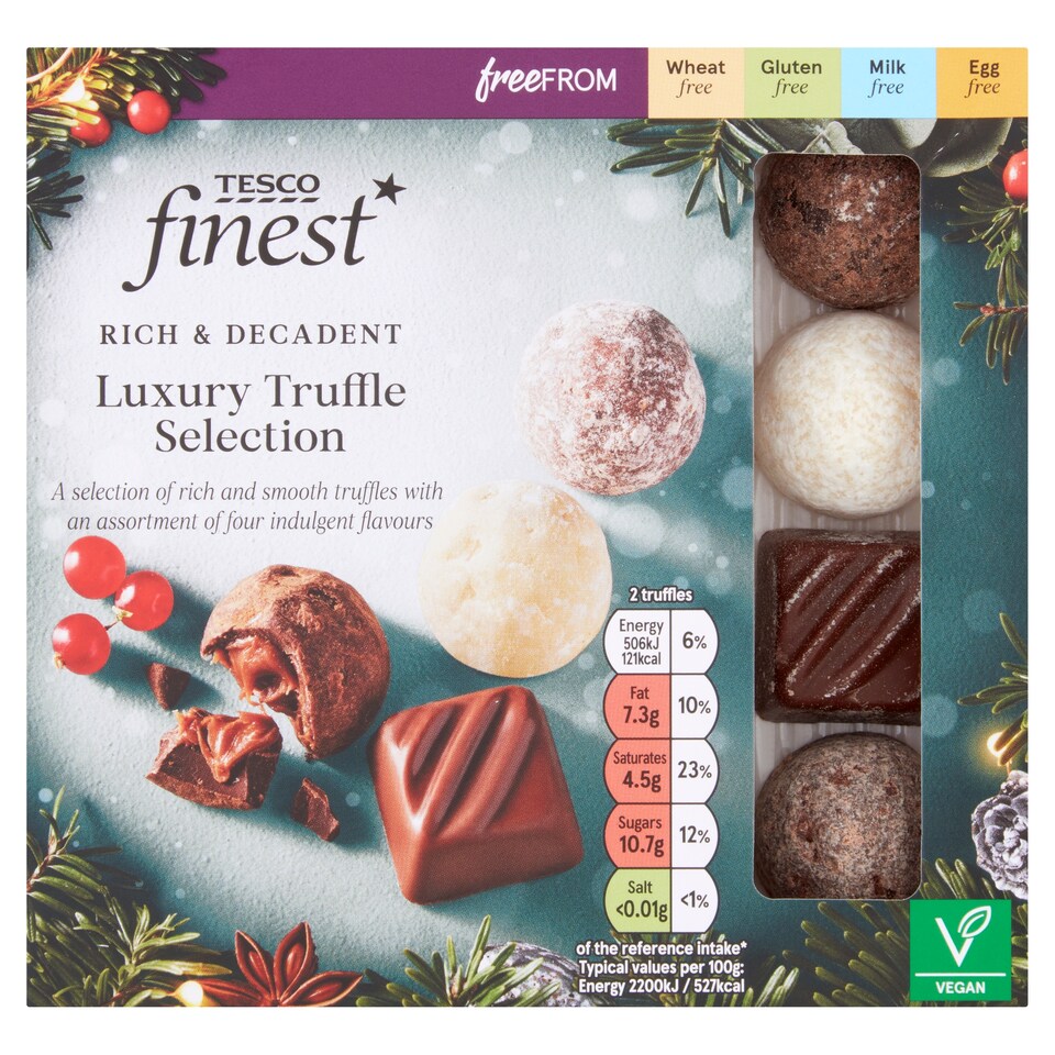 Tesco Finest Free From Luxury Truffle Selection 136G