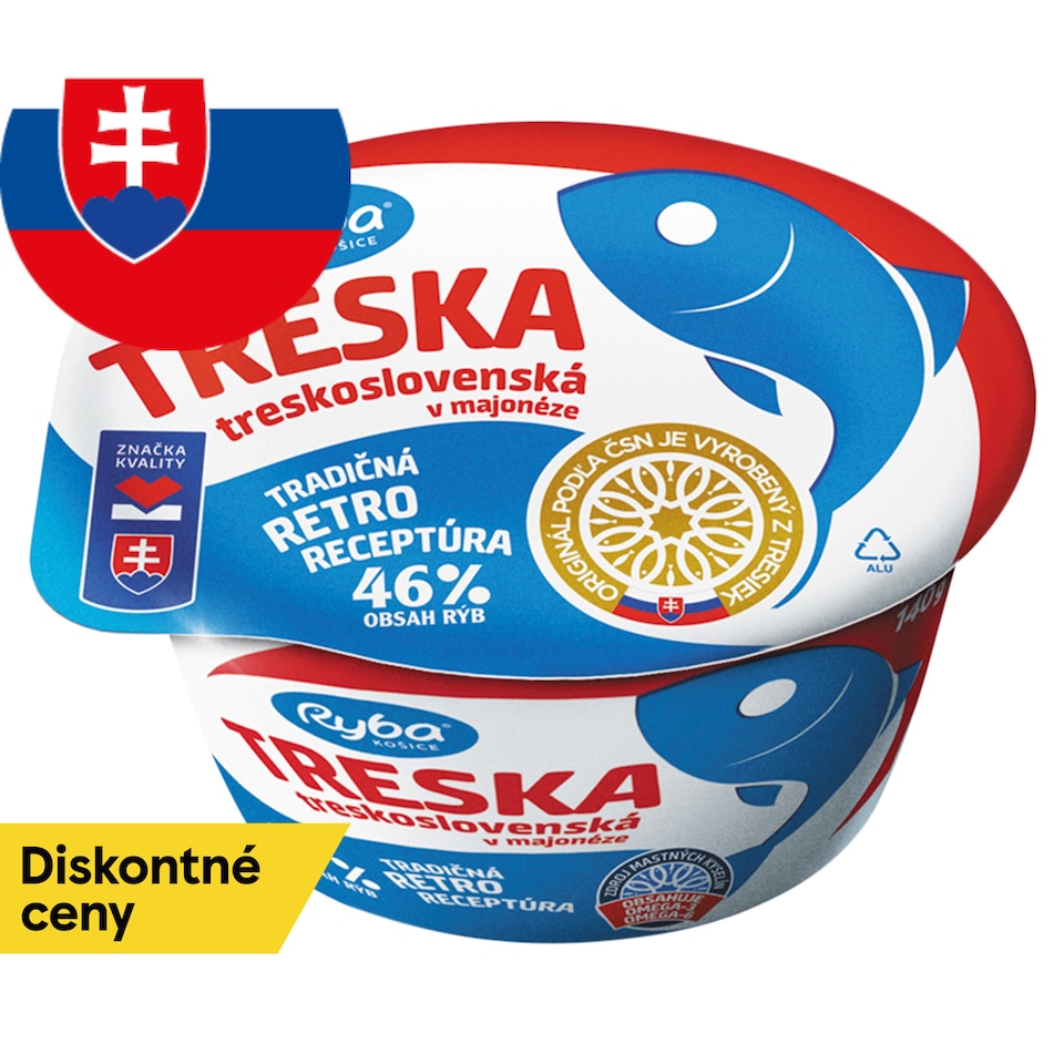 Ryba Košice Treska treskoslovenská v majonéze 140 g