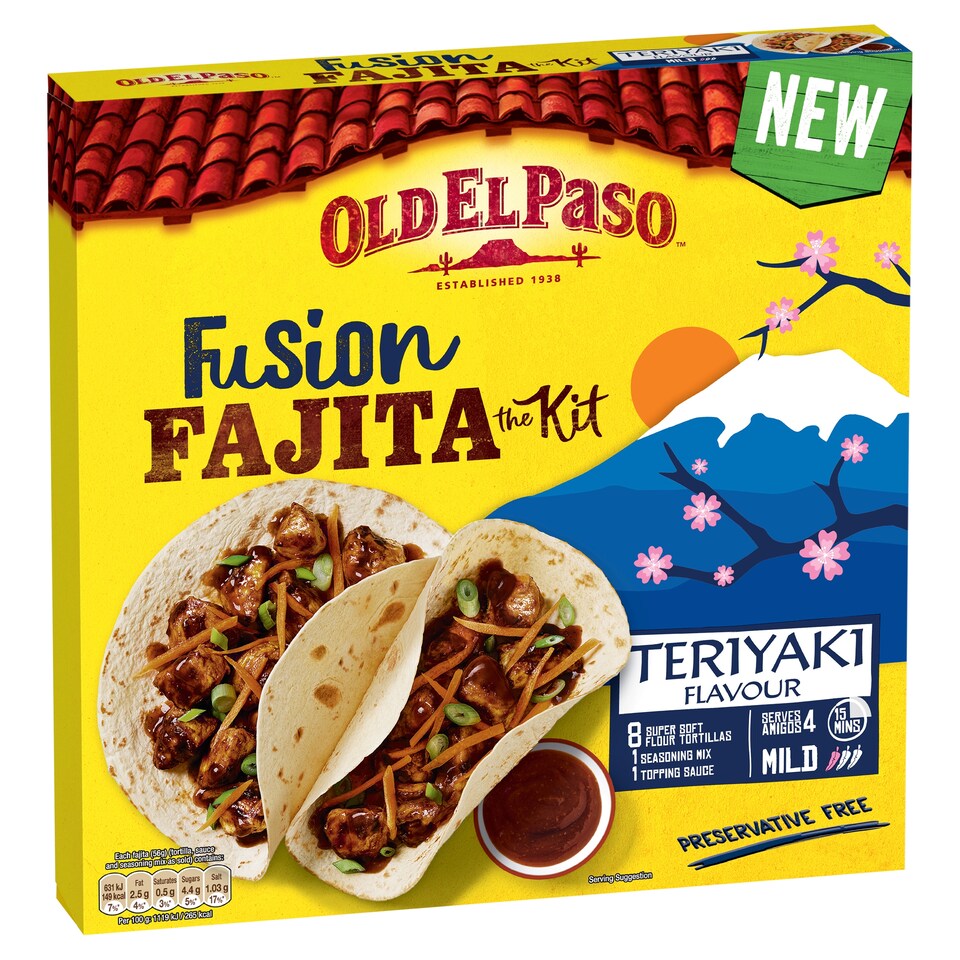image 1 of Old El Paso Teriyaki Fajita Fusion Kit 451G