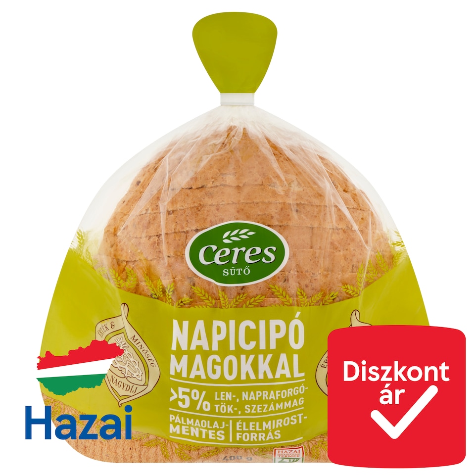 Ceres Napicipó kenyér magokkal 400 g  1. kép
