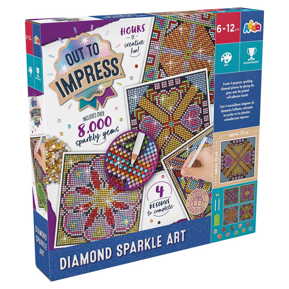 image 1 of Addo Out to Impress Dimond Sparkle Art Diamond Puzzle Creative Set