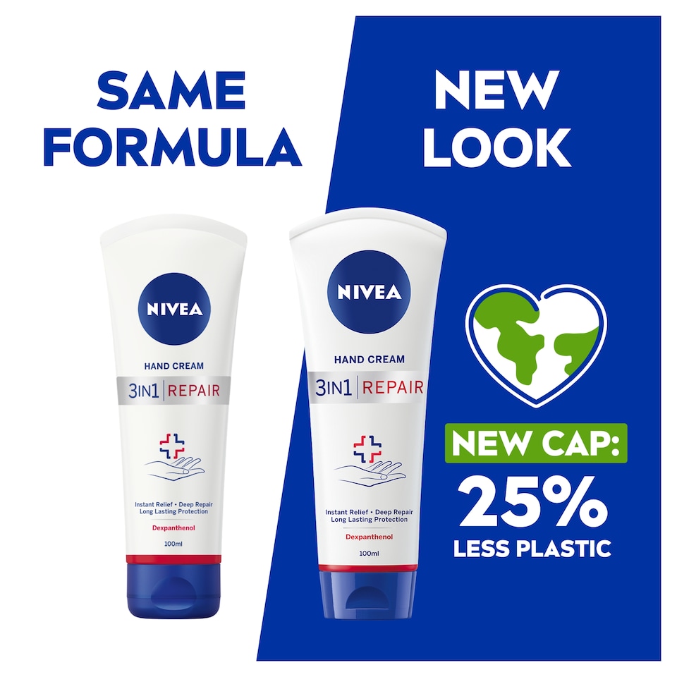 image 1 of Nivea Hand Cream 3-In-1 Repair 100Ml