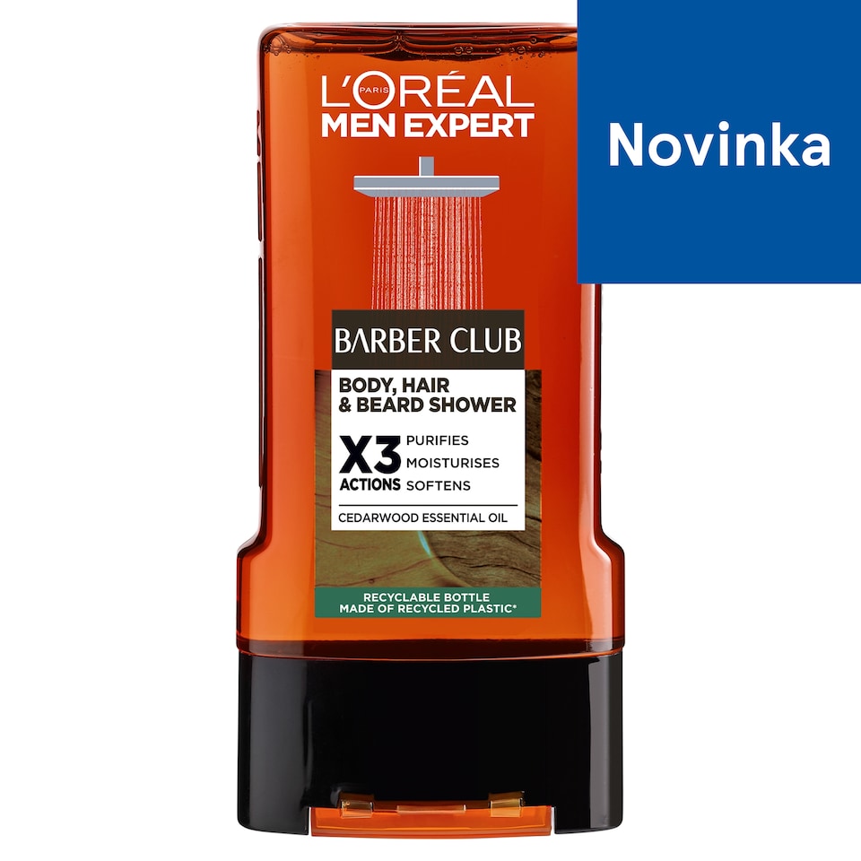 L'Oréal Paris Men Expert Barber Club Shower Gel for Body, Hair and Beard 300 ml