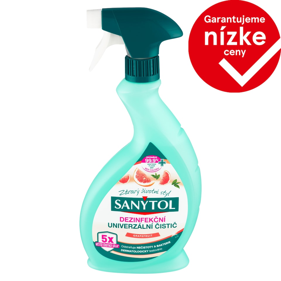 image 1 of Sanytol Universal Disinfectant Cleaner Grapefruit Pure 500 ml