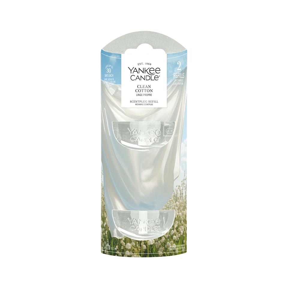 image 1 of Yankee Classic Clean Cotton Plug Refill 2X18.5Ml