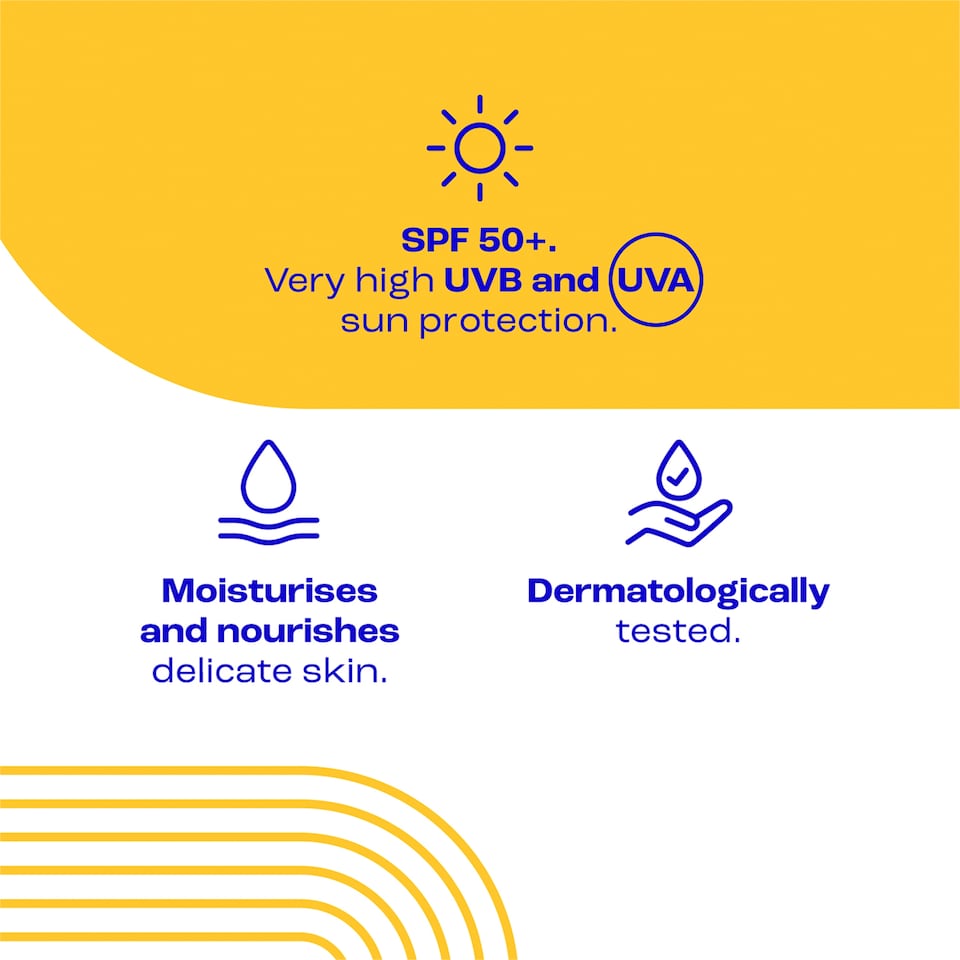 image 1 of E45 Sun Care Kids & Baby Sensitive Sun Cream Lotion SPF50+ 180ml