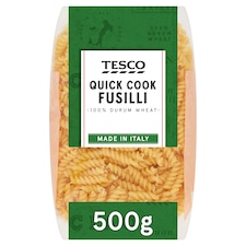 Tesco Quick Cook Fusilli Pasta 500G