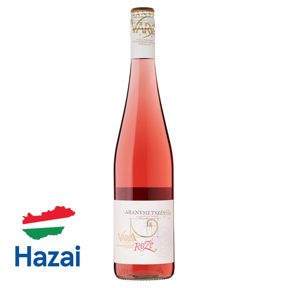 Varga Aranymetszés Friss Balatoni Rozé Dry Rose Wine 11,5% 0,75 l