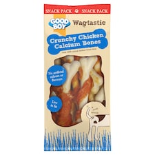 Good Boy Wagtastic Crunchy Chicken Calcium Bone Dog Treat 30g