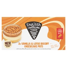 English Cheesecake Company Lotus Biscoff Cheesecake Sundaes 2X87.5G