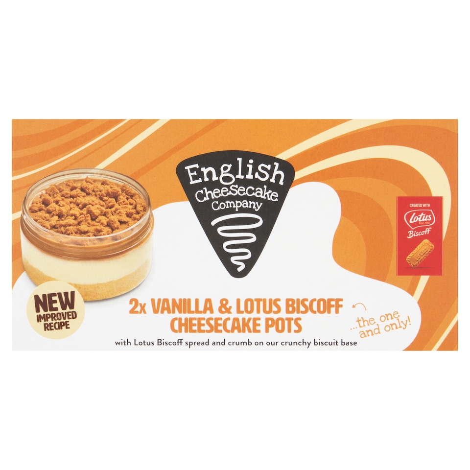 English Cheesecake Company Lotus Biscoff Cheesecake Sundaes 2X87.5G