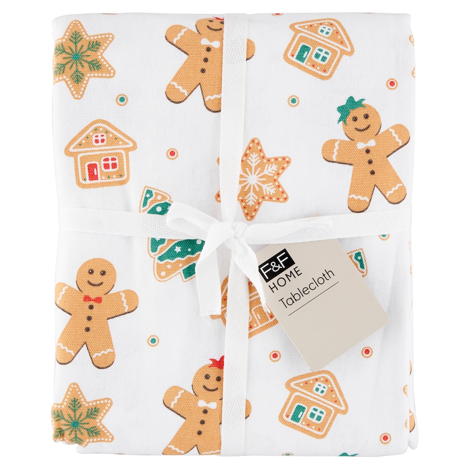 F&F Home Gingerbread Tablecloth 130 x 180 cm