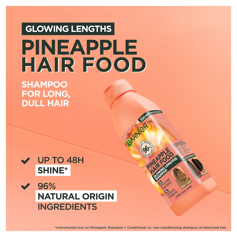 image 1 of Garnier Ultimate Blends Hair Food Pineapple Shampoo 350ml