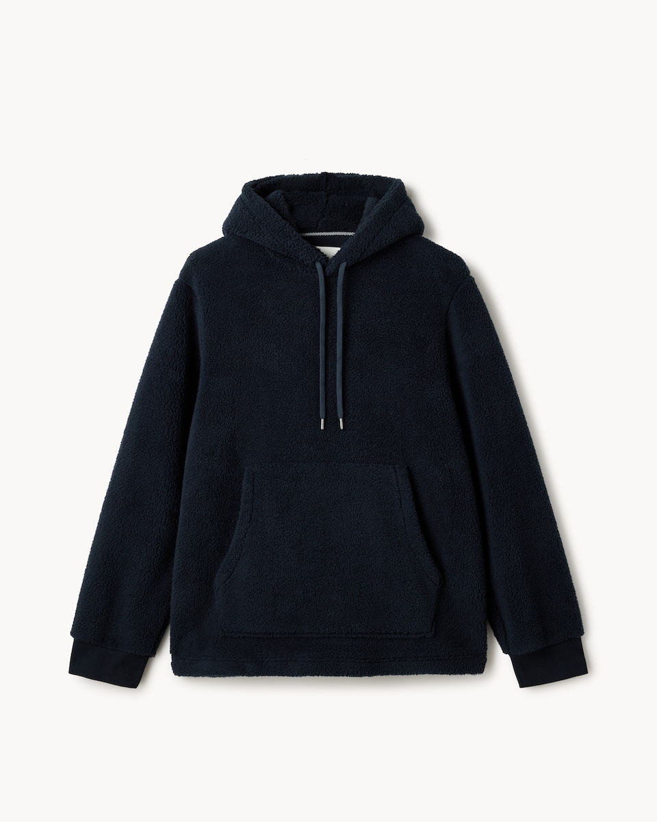 image 1 of F&F Fleece Pyjama Hoodie in Navy