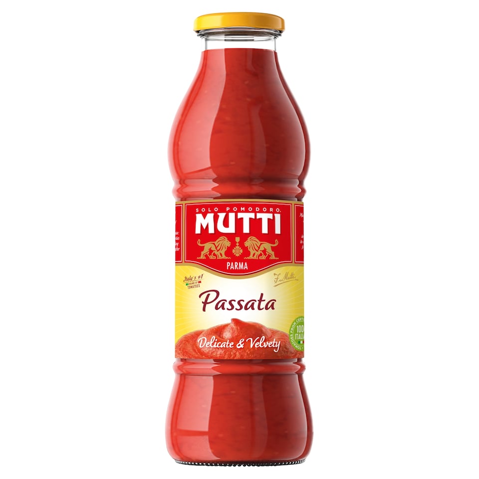 image 1 of Mutti Passata Glass Bottle 700G