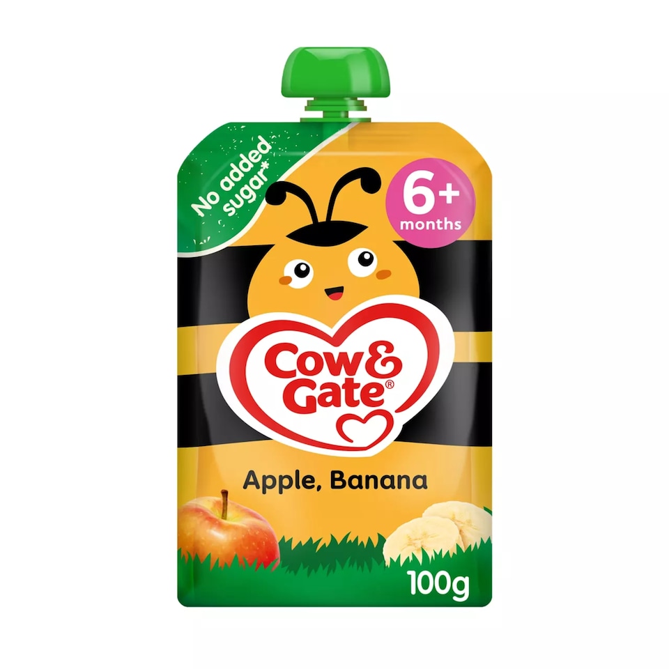 image 1 of Cow & Gate Pouches Apple Banana 100g