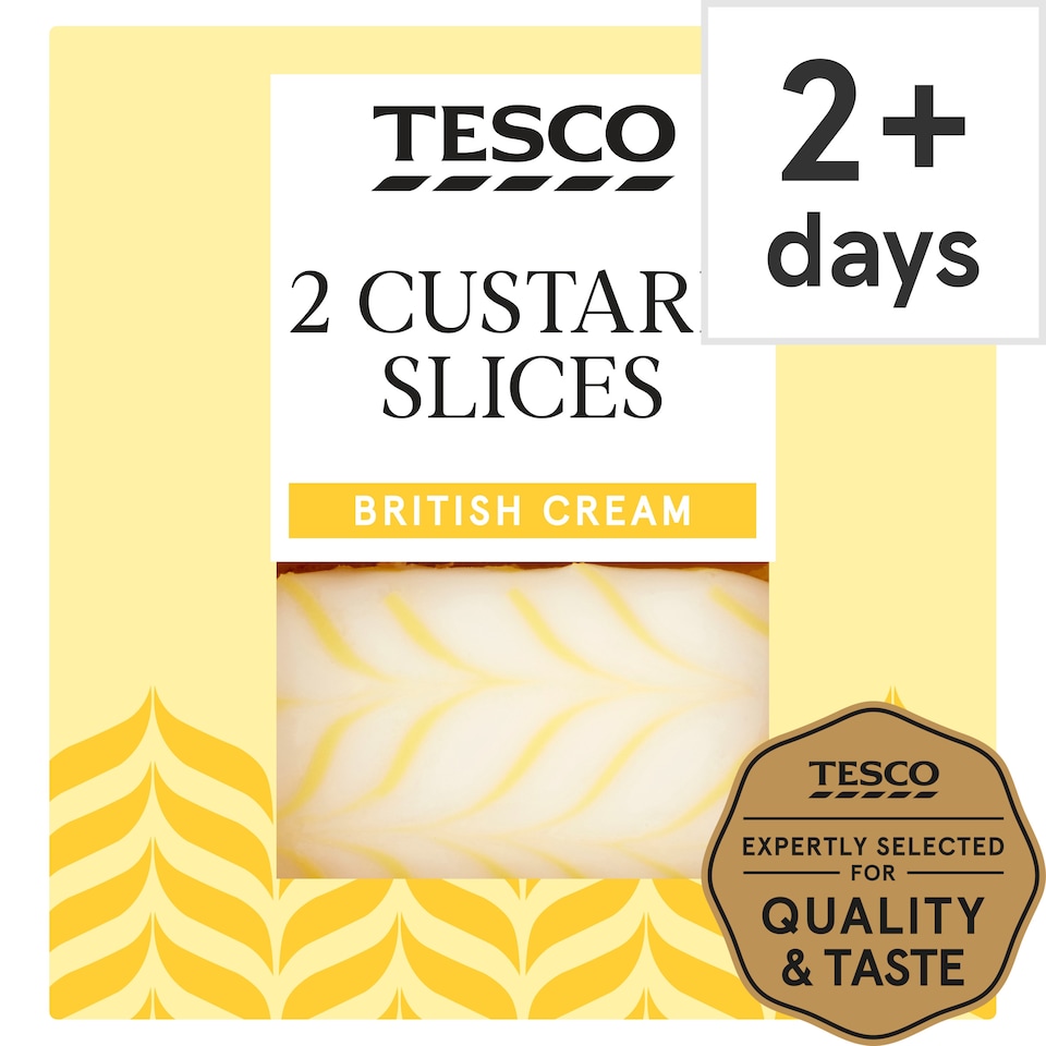 Tesco Custard Slices 2 Pack