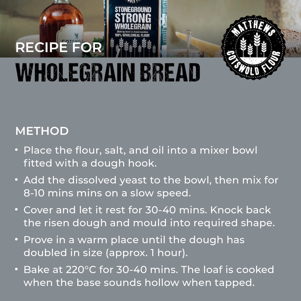 image 1 of Matthews Flour Stoneground Strong Wholegrain 1.5Kg