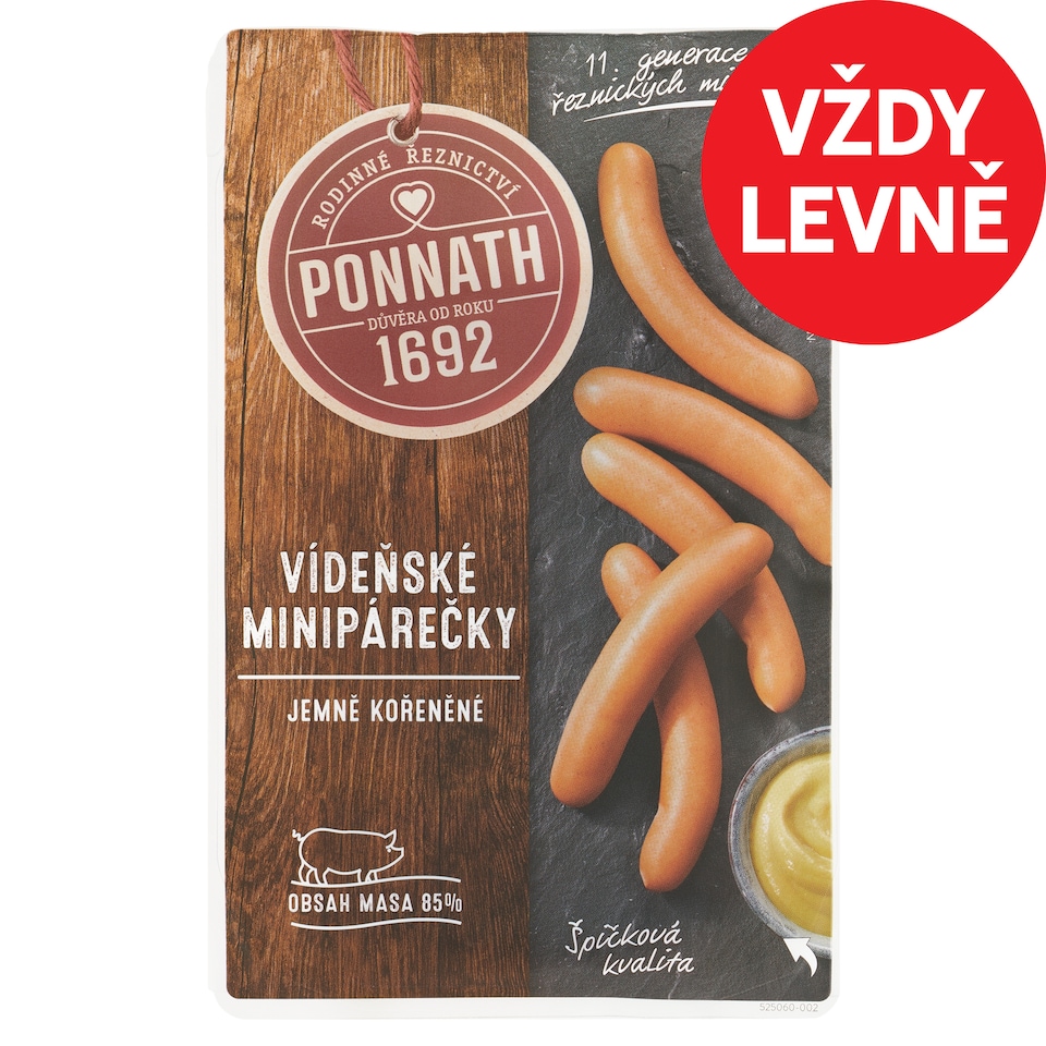 image 1 of Ponnath Vienna Mini Sausages 200g