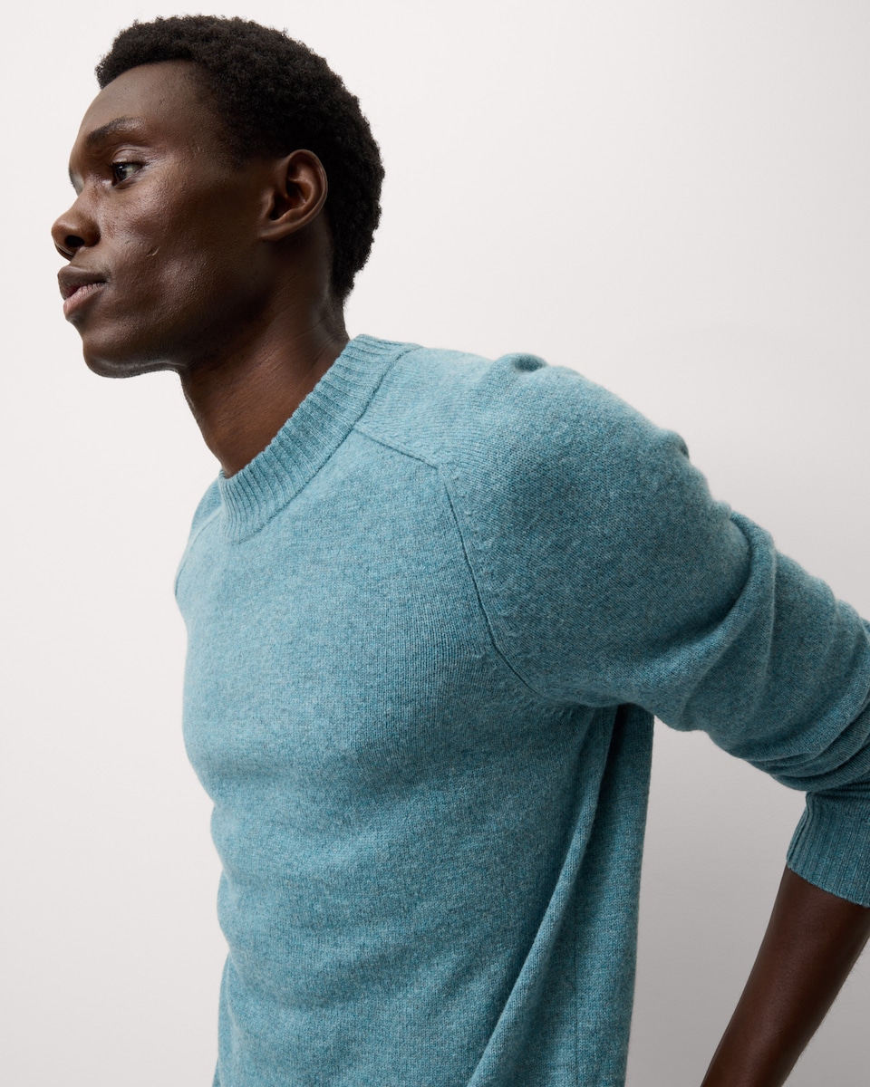 image 1 of F&F Lambswool Crew Neck Jumper in Teal