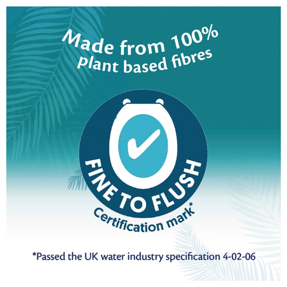 image 1 of Tesco Luxury Soft Coconut Oil 40 Flushable Wipes