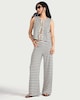 image 1 of F&F Wide Leg Co-ord Trousers in Multi Brown