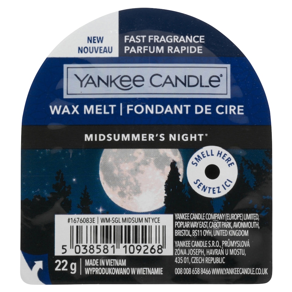 image 1 of Yankee Midsummer Night Wax Melt 22G