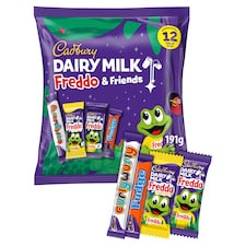 Cadbury Dairy Milk Freddo & Friends Treat Size Chocolate Bars Multipack 1 X 191g