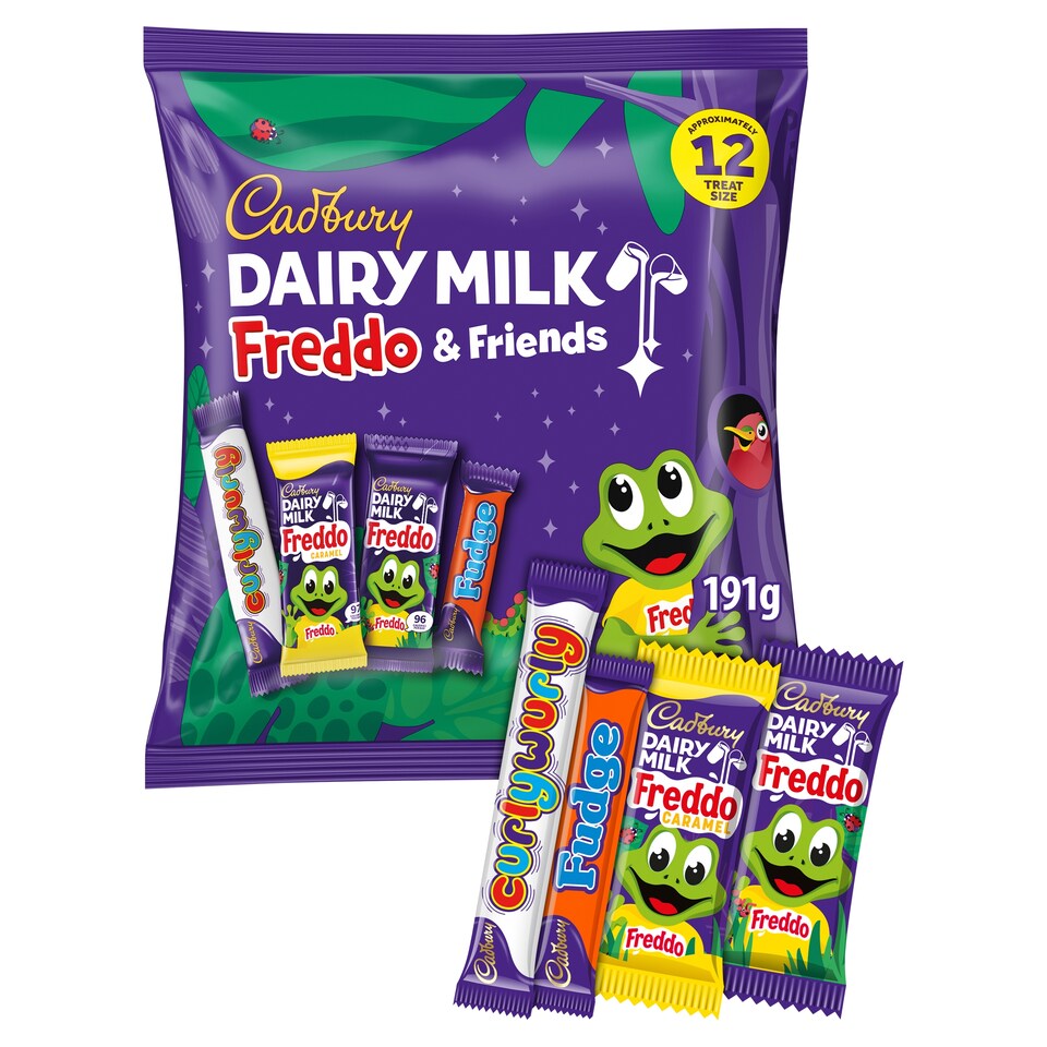 Cadbury Dairy Milk Freddo & Friends Treat Size Chocolate Bars Multipack 1 X 191g