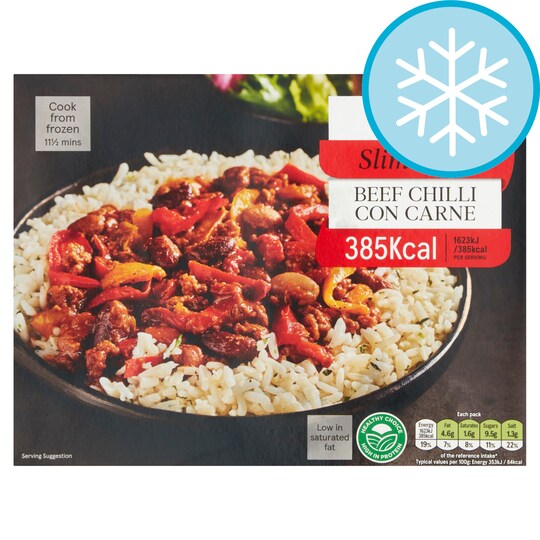 Tesco Slim Cook Beef Chilli Con Carne 500G Tesco Groceries