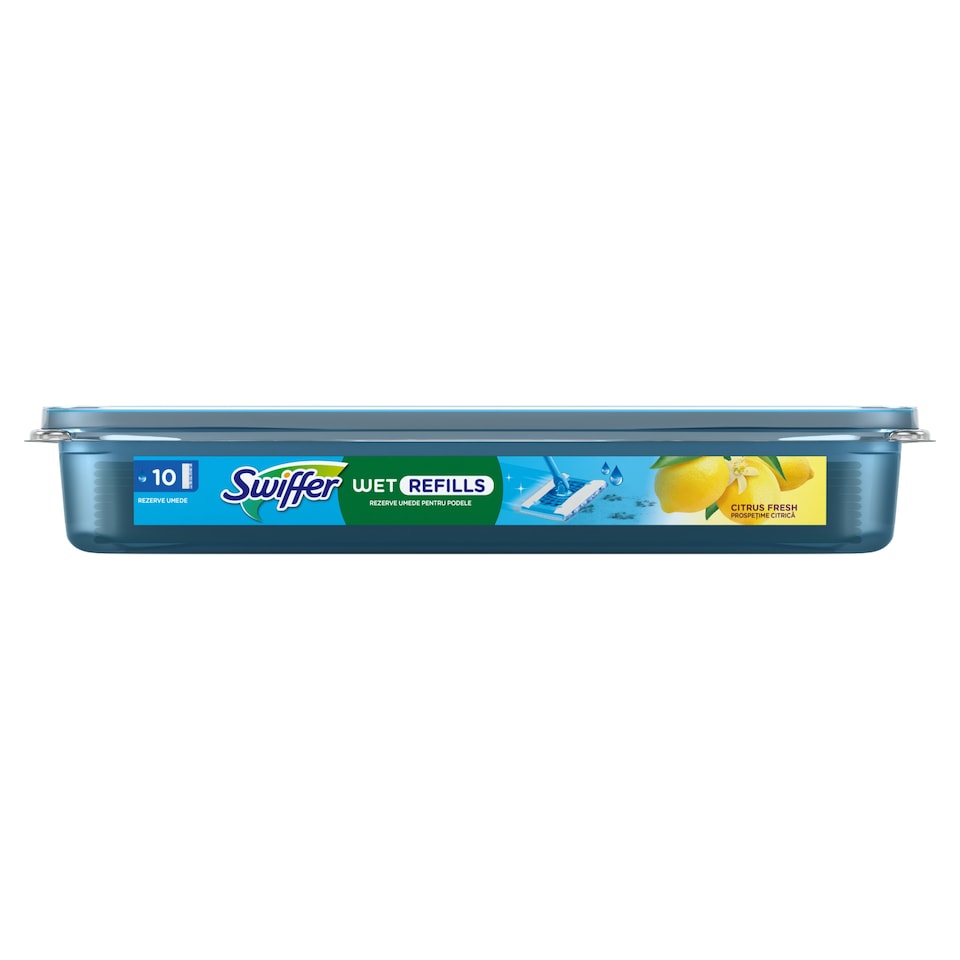 Swiffer Sweeper Nedves Padlótörlő Kendő Citrus Fresh Illattal, 10 db