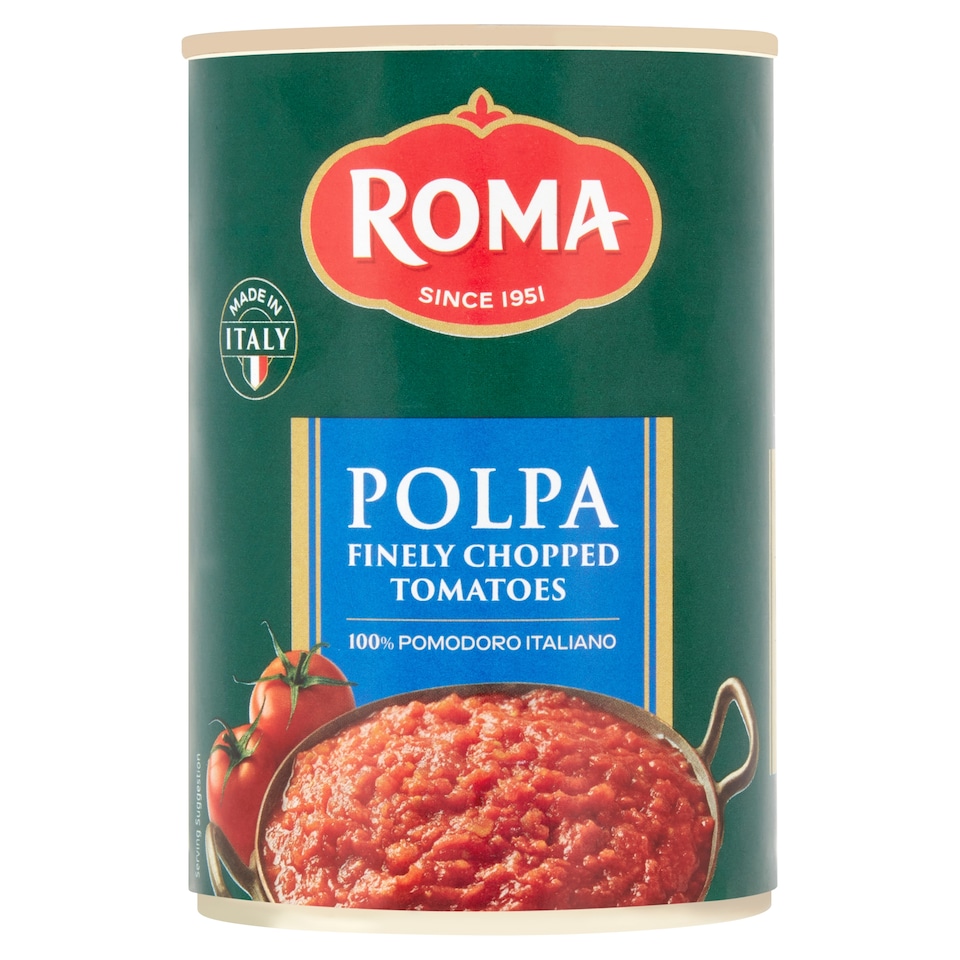 Roma Polpa Finely Chopped Tomatoes 400G