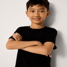 F&F School Unisex 2-Pack Pure Cotton T-Shirts in Black