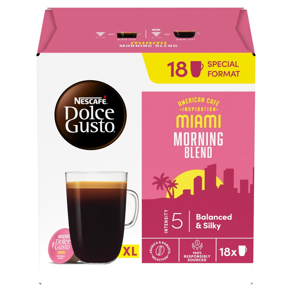 NESCAFÉ Dolce Gusto Grande Miami - Coffee in Capsules - 18 pcs