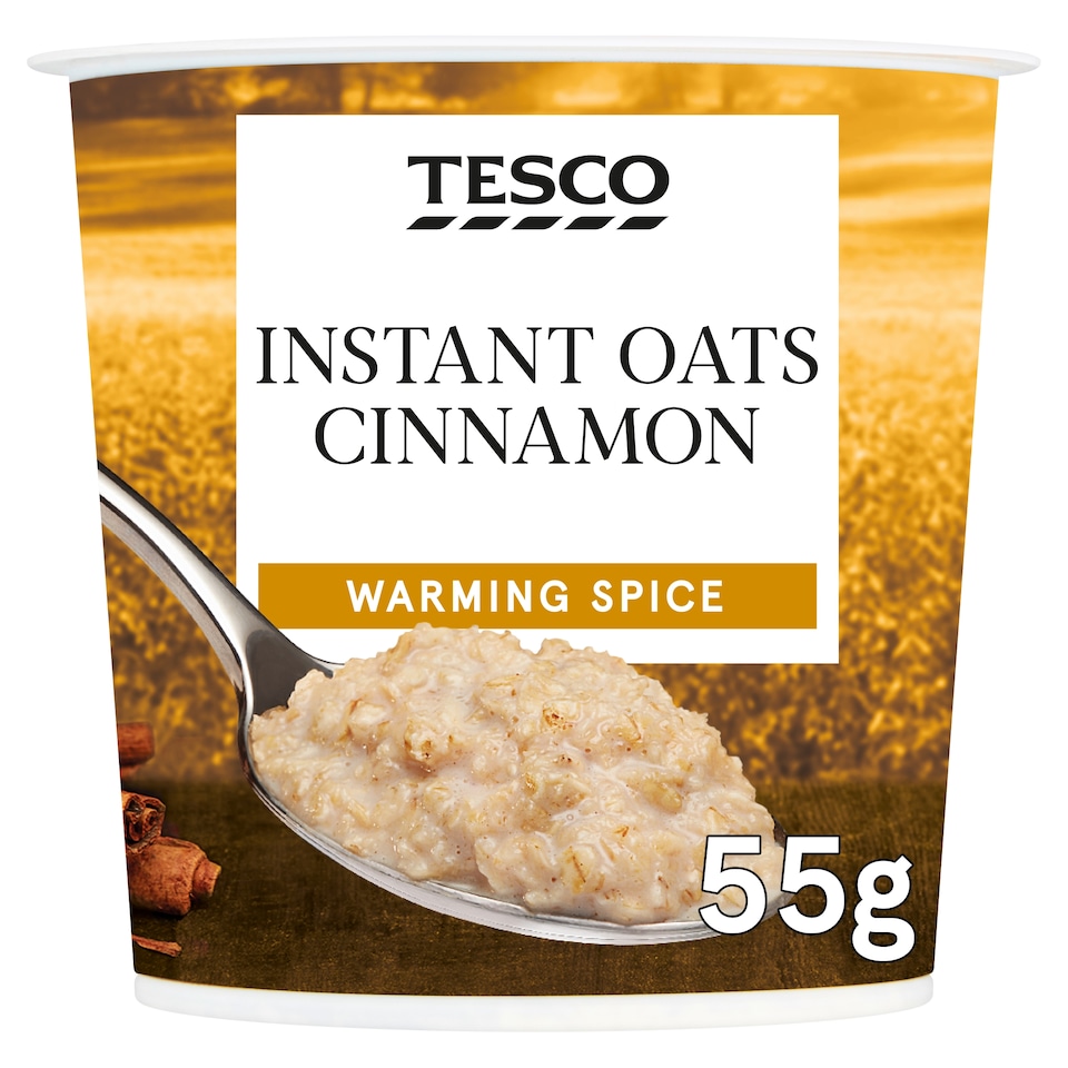 Tesco Instant Oats Cinnamon Porridge 55G