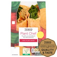 Tesco Plant Chef Falafel Houmous Wrap