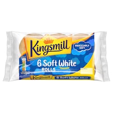 Kingsmill Soft White Rolls 6 Pack
