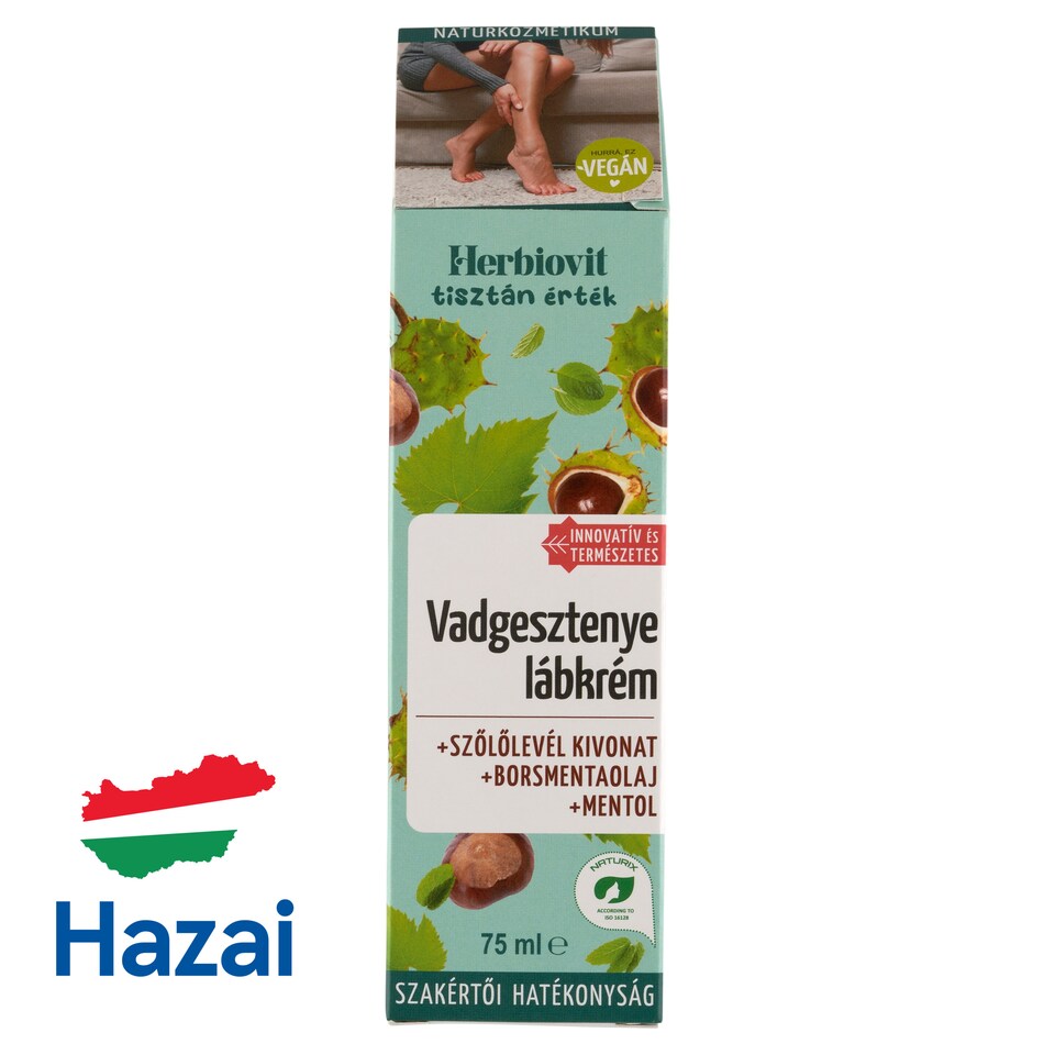 Herbiovit Vadgesztenye lábkrém 75 ml 1. kép