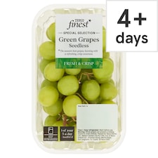 Tesco Finest Green Grapes Seedless 500G