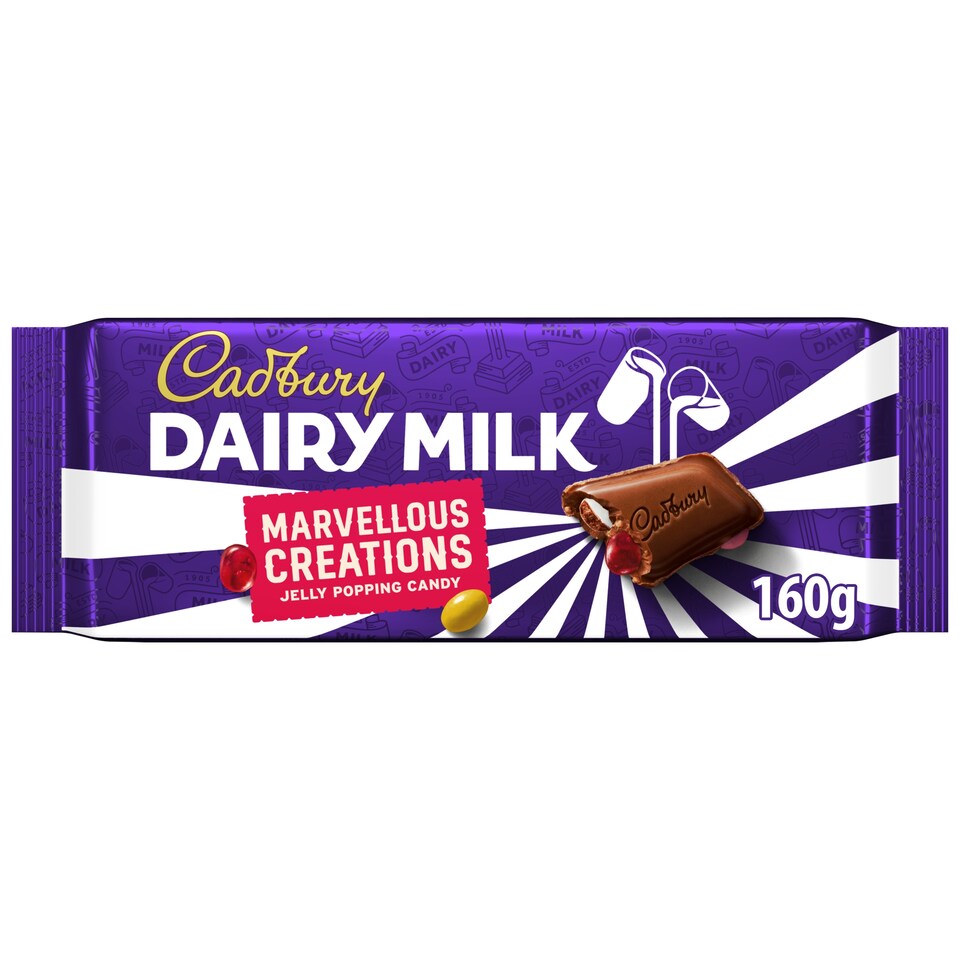 Cadbury Marvellous Creations Jelly Pop Candy Chocolate Bar 160g