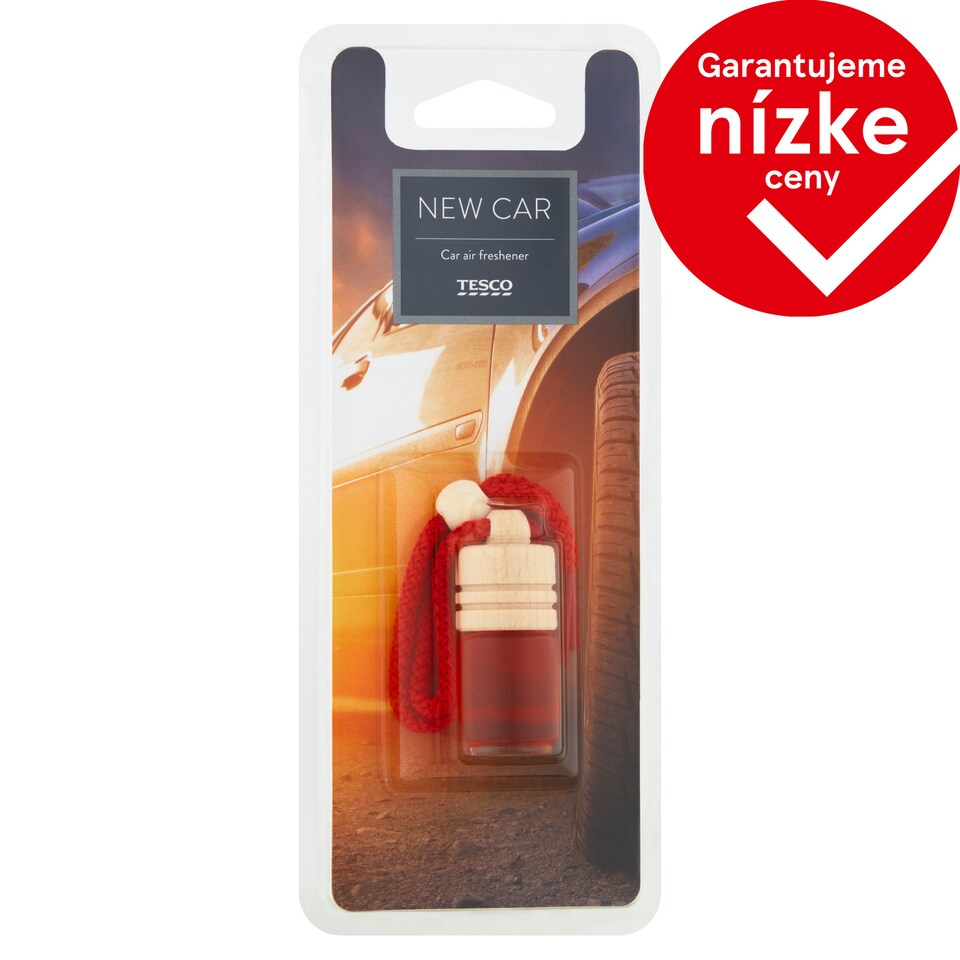 Tesco Vôňa nové auto osviežovač vzduchu do auta 5 ml