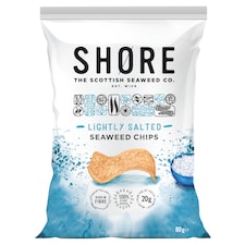 Shore The Scottish Seaweed Co. Lightly Salted Seaweed Chips 80g