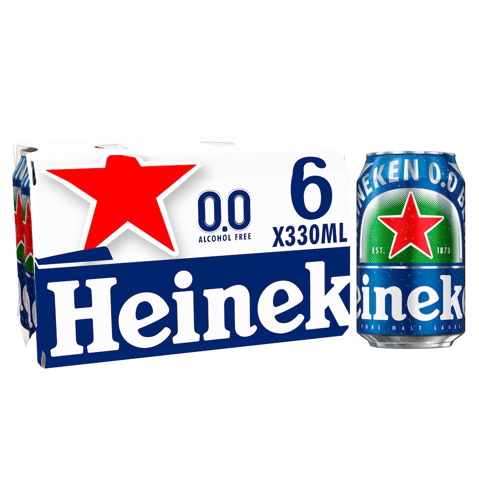Heineken 0.0% A/Free Lager Beer 6 X 330Ml
