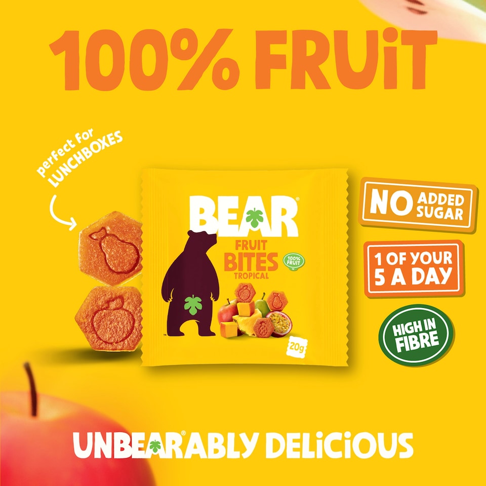 image 1 of BEAR Fruit Bites Tropical 5x20G