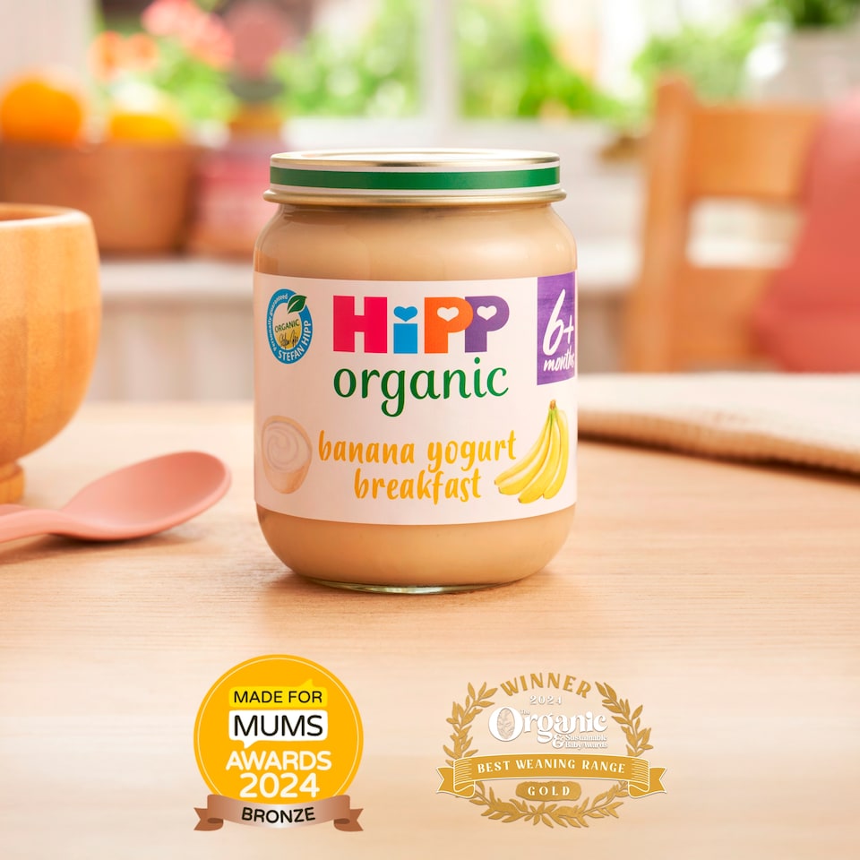 image 1 of Hipp 4 Month Organic Banana Yoghurt Breakfast 125G