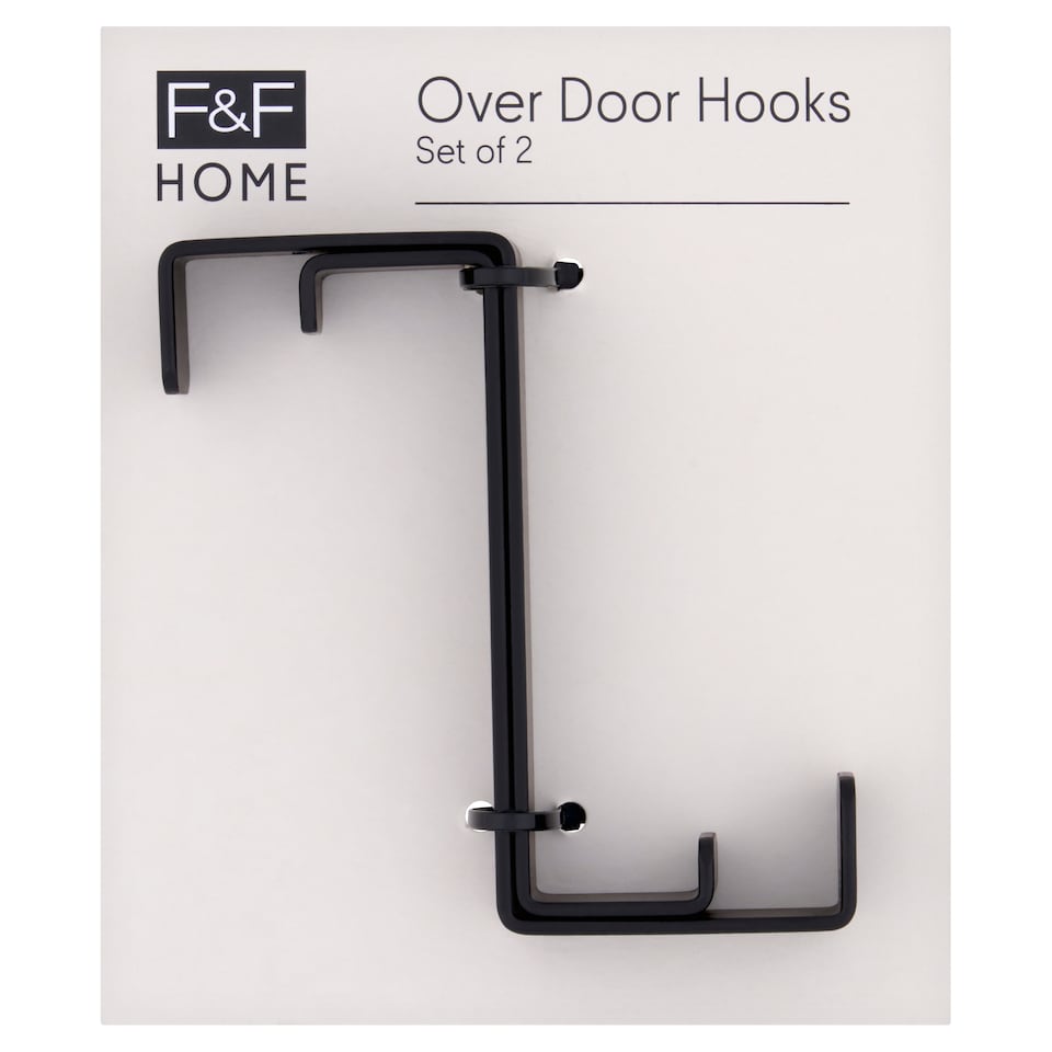 F&F Home Over Door Hooks 2 Pack